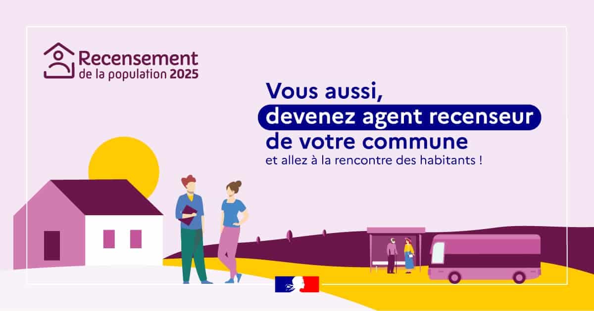 Postes d’agents recenseurs vacataires (H/F)